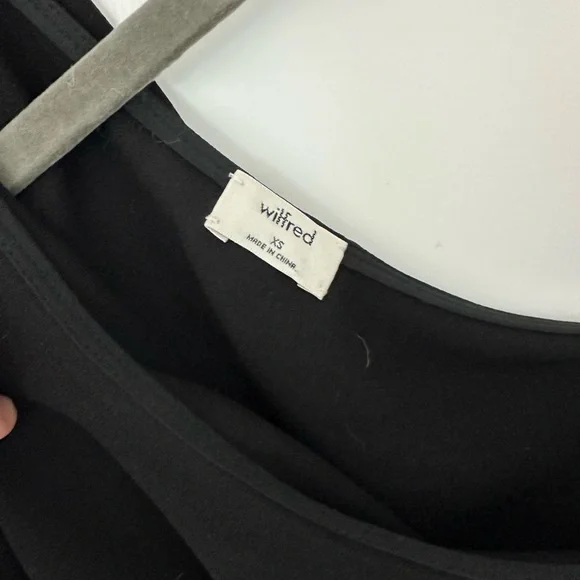 Wilfred Black One-Shoulder Ruffled Top - Picture 2 of 6